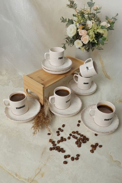 Keramika Deep Collection Mottolu Nordic Coffee Set 12 τεμαχίων για 6 άτομα 22650-55