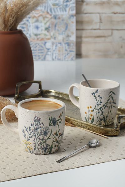 Keramika Κούπα Deep Bloom Cloud 8 cm 2 τεμάχια 22942-43