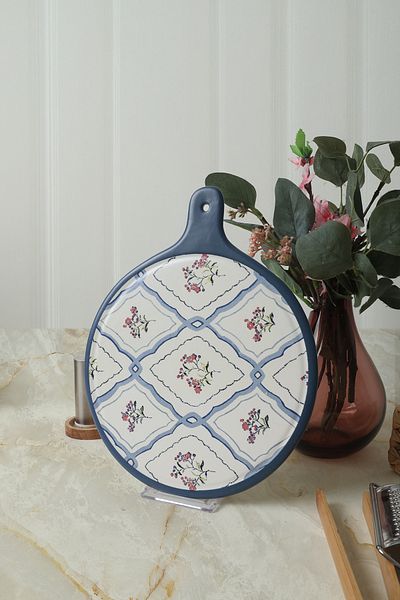 Keramika Floral Waves Cheese Presentation Plate 26 cm 22668
