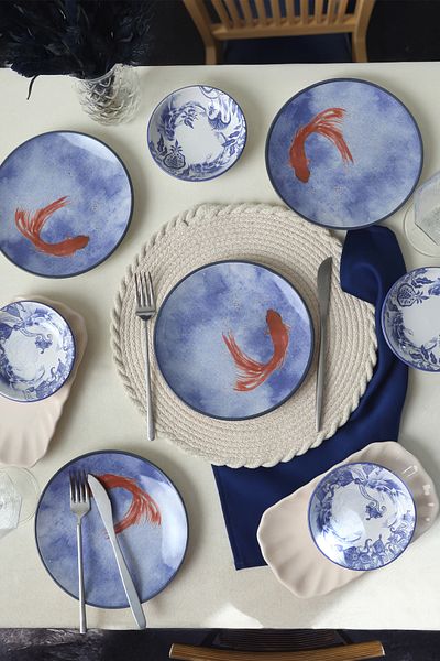 Keramika 4 People 20221 Breakfast Set 10 Pieces