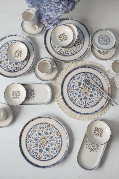 Keramika Sapphire Dowry Kit 26 Pieces for 6 People 22743-44-45-46