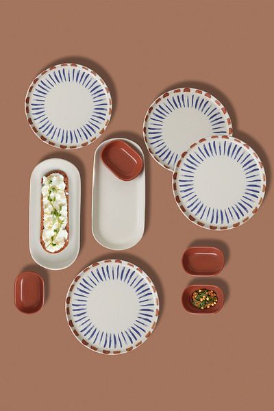 Keramika Red Line Breakfast Set for 4 People 10 Pieces 21606