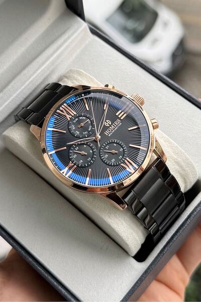 Homies Men's Wristwatch with Calendar Display with Gift Box and Bracelet as a Gift .Hmmys50