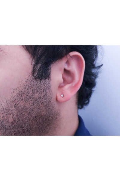 Sirius Pırlanta 0,09 Karat Pırlanta Tektaş Erkek Küpesi 0604E0174