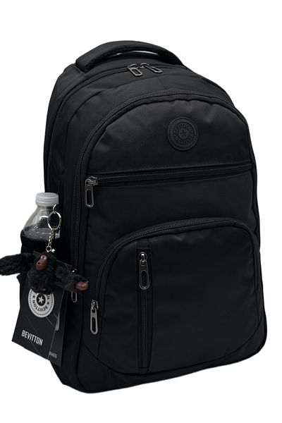 Bevitton Unisex Μαύρο Αδιάβροχο Καθημερινό Σχολικό Σακίδιο - 1700