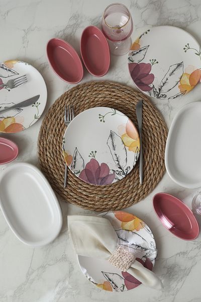 Keramika Lilia Breakfast Set for 4 People 10 Pieces 19176
