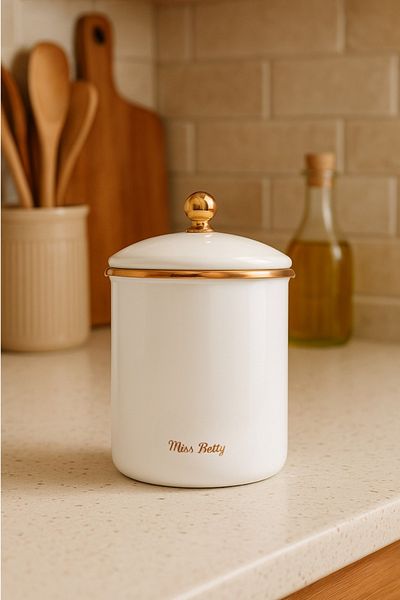 Miss Betty 15 cm Large Size Style Enamel Jar