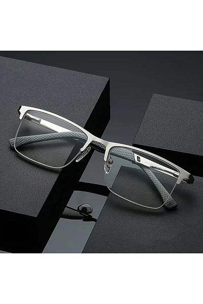 ZENION Premium Close Reading Glasses Anti Blue Light and Anti Fatigue, Metal Frame, 1.5 Degree
