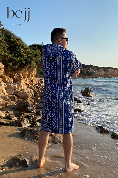 ECEMRE Літній серфінг-панчо - пляжний рушник з капюшоном і халатом (LİVE FREE) Summer