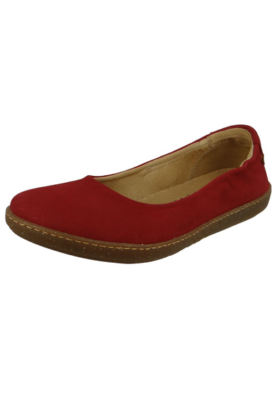 El Naturalista N5300 Coral Leather Dolce Damen Leder Ballerina Tibet Rot