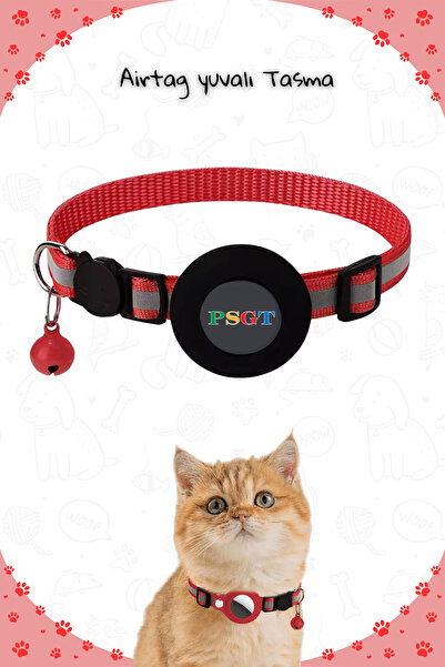 PSGT Anti kayıp bulucu izci koruyucu ayarlanabilir kedi etiketi yaka ile Airt...