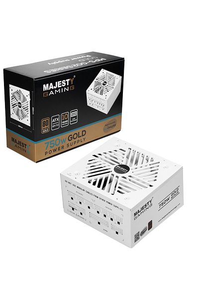 majesty Majesty 750W Gold Power Supply | 80 Gold Efficiency | ATX 3.1 & PCIe 5.1 | Fully Modular