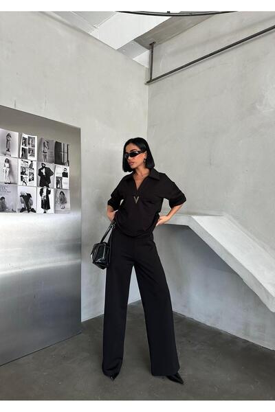 Bliss Γυναικείο μοντέρνο μοντέλο με φερμουάρ με ρέλι κοντομάνικο άνετο σετ φό...