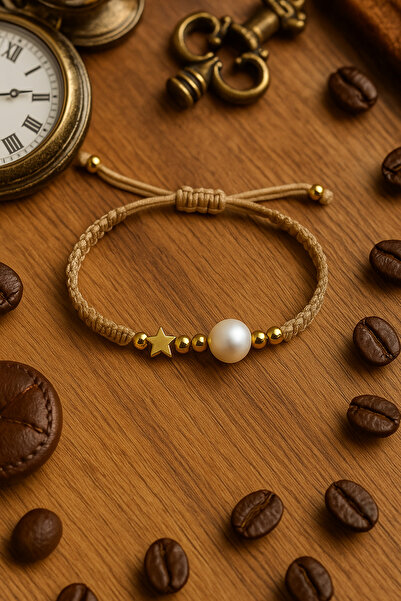 Puffy Pearl Macrame Bracelet