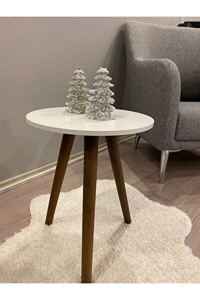 Ema orman 38 cm 3 buc picior din lemn de culoare nuc conic