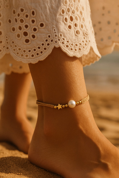 Puffy Pearl Macrame Bracelet