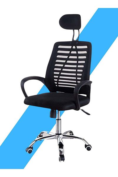 MAAS Adjustable Office Chair with Armrest and Head Support Pillow