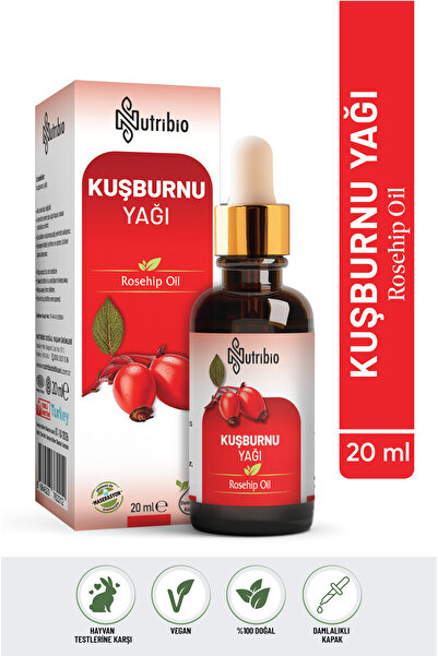 nutribio Kuşburnu Çekirdeği Yağı %100 Saf 20 ml