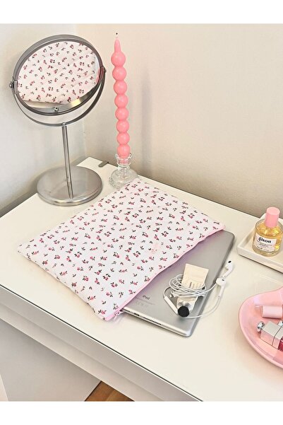 Lulishop Minik Gül Desenli Tablet Kılıfı 10-11 inç Uyumlu