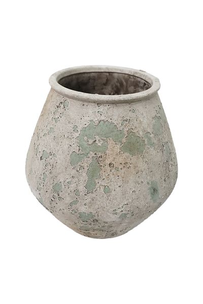 Generic Luxury vase in calm green color for elegant home decor, gardens and balconies (21*21.5 cm) (1.75 kg)