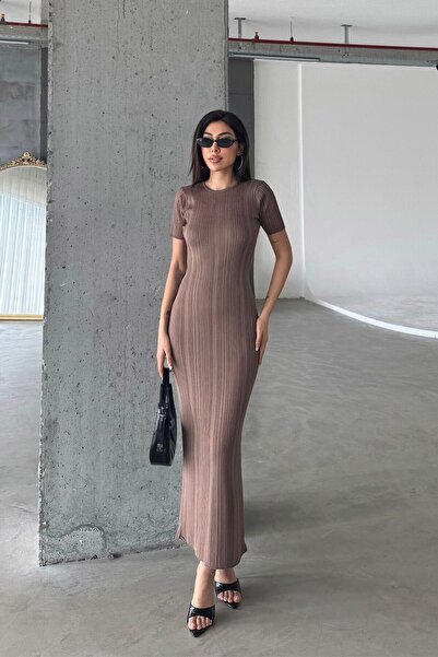 Denivy Rochie maxi din tricotaj simplu DNV-000134