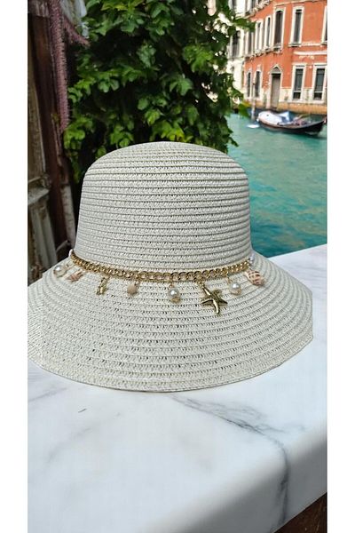 Deeplively Women's Straw Hat Summer Beach Hat Premium Quality - Foldable - Adjustable to Head