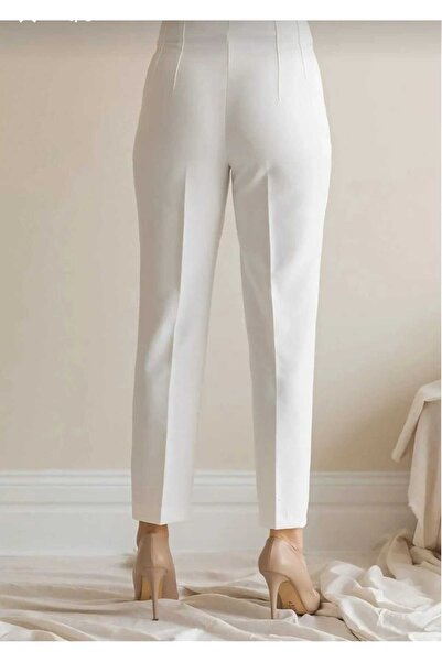 Livik Tess White Women's Casual 90's Super High Pants