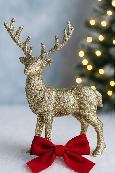 BeySüS Ornament de Crăciun de Anul Nou Elk Gold