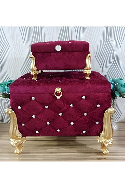 Sonem Çeyiz Çeyiz Sandık Nişan Bohça Damat Gelin Sandığı 2li 0605