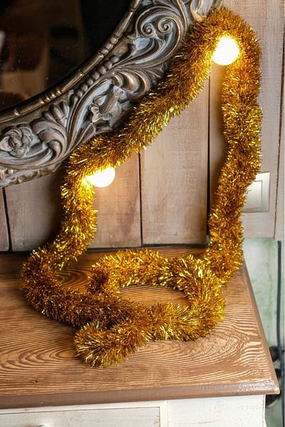 BeySüS Χριστουγεννιάτικο Στολίδι Πεύκο Glitter 2 M Χρυσό