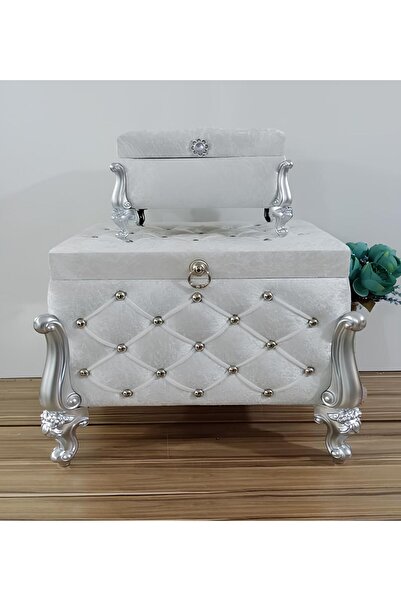 Sonem Çeyiz Çeyiz Sandık Nişan Bohça Damat Gelin Sandığı 2li 0605