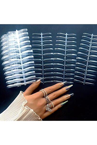 FREELADY Protez Tırnak Soft Jel Tips 22 Kapsül 572’li Short Stiletto Yeni Sistem