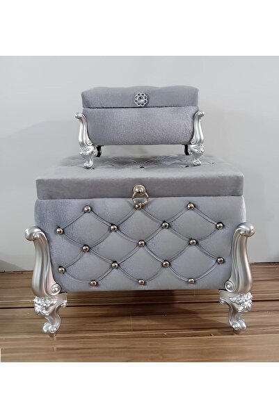 Sonem Çeyiz Çeyiz Sandık Nişan Bohça Damat Gelin Sandığı 2li 0605