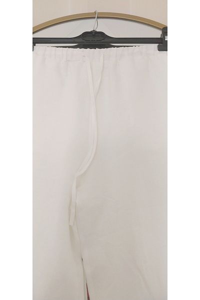 Dagü Design Women's Relax White Linen Pants
