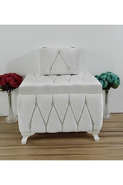Sonem Çeyiz Sandık Gelin Damat Bohça Nişan Çeyiz Sandığı 2li 0309