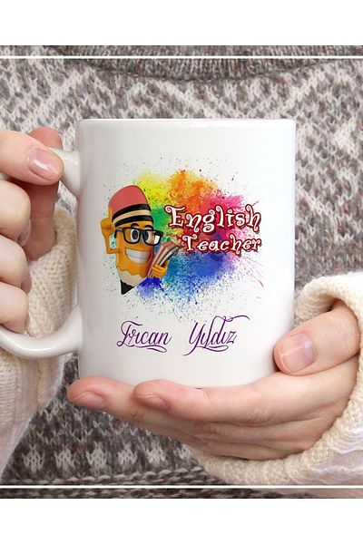 ÇELİKLER HEDİYE English Teacher Printed November 24 Teachers' Day Mug