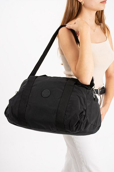 By Hakan Sn-3029 Crinkle Unisex Μαύρη βαλίτσα ώμου και χεριού