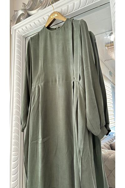Invee Green Modal Dress - 7013 Model