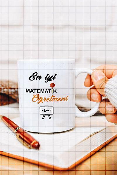 ÇELİKLER HEDİYE Best Math Teacher Printed Mug