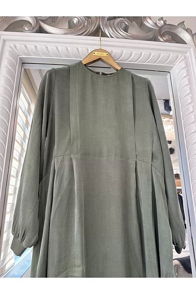 Invee Green Modal Dress - 7013 Model