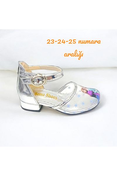 PATİK BEBE Pantofi Elsa Printesa Transparenti de culoare argintie pentru fete
