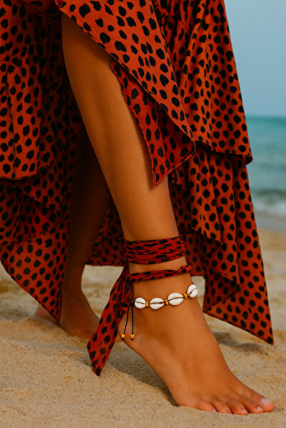 Puffy Natural Seashell Anklet