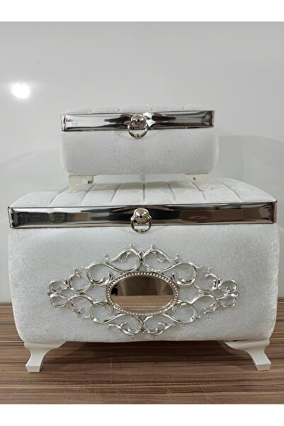 Sonem Çeyiz Sandık Gelin Damat Bohça Nişan Çeyiz Sandığı 2li 0307