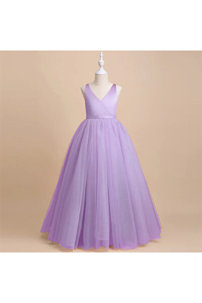 melek golden kız çocuk elbise elbise prenses elbise  yay düğün balo elbis