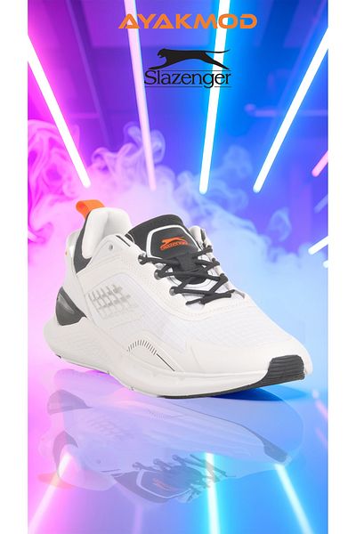 Slazenger Ανδρικά αθλητικά παπούτσια White Mesh Light Wazo M
