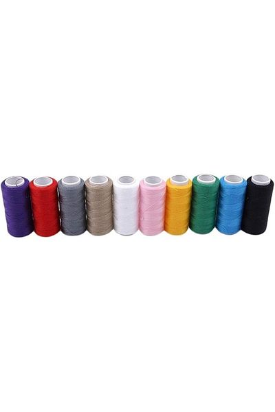 sadeqeen Sewing Thread For Home Machine Embroidery 200 Yards Spool Assorted Color 10pc pack