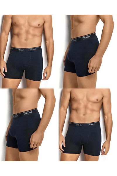 MYS GRUP TEKSTİL Ανδρικό βαμβακερό Lycra Boxer-Shorts 4 τεμαχίων jiber / 156