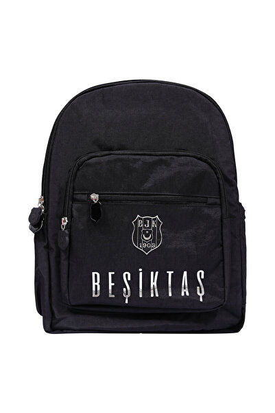 Beşiktaş Me Besiktas 243417 - Limited Edition 2 Compartment Black Leather Backpack
