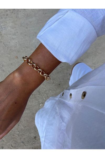 marsel aksesuar Xuping Interlocking Ring Rose Bracelet
