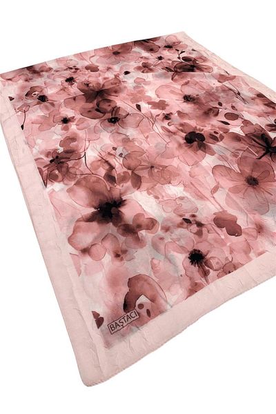 Baştacı Patterned Crash 0354 Powder Shawl